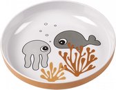 Done By Deer Yummy Sea Friends Mini Bord Mustard / Grey