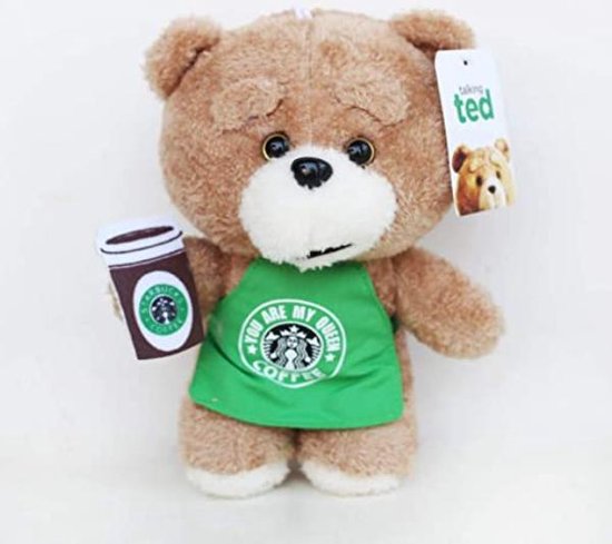 Afstudeeralbum ondersteboven Onderscheppen Ted - Teddy Bear -Knuffel- Ted Starbucks - Ted Bearista Bear Edition -  Plush Bear -... | bol.com