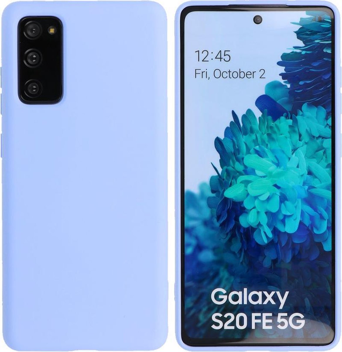 Hoesje Geschikt voor Samsung Galaxy S20 FE - Backcover Telefoonhoesje- Paars op Prijzenvolger.com