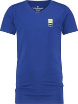 Vingino T-shirt B-basic Jongens Katoen/elastaan Blauw Maat 152