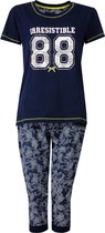 Irresistible Dames Pyjama Donker Blauw IRPYD1501B - Maten: XL