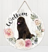 Welkom - Newfoundlander | Muurdecoratie - Bordje Hond