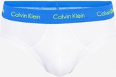 Calvin Klein Pro Stretch Hip Brief | Maat S | Wit met blauw tailleband | Heren Slip | Mannen Ondergoed