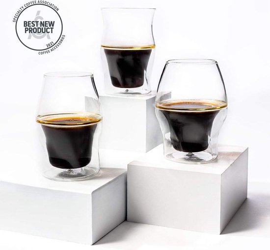 AVENSI Koffie Smaak en Aroma Verbeterende Glazen Set van 3 - Barista - Koffie - coffee - glass