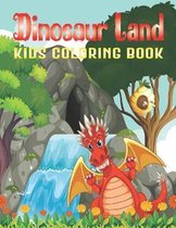 Dinosaur Land Kids Coloring Book