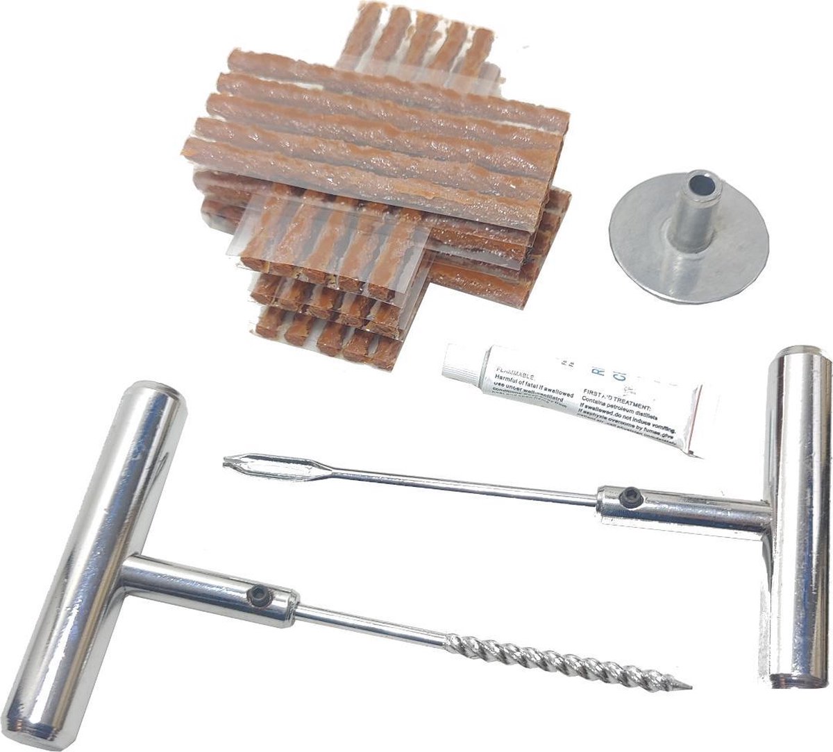 34 Delige professionele Autoband auto band reparatie set zelf je autoband plakken in handig opberg koffer
