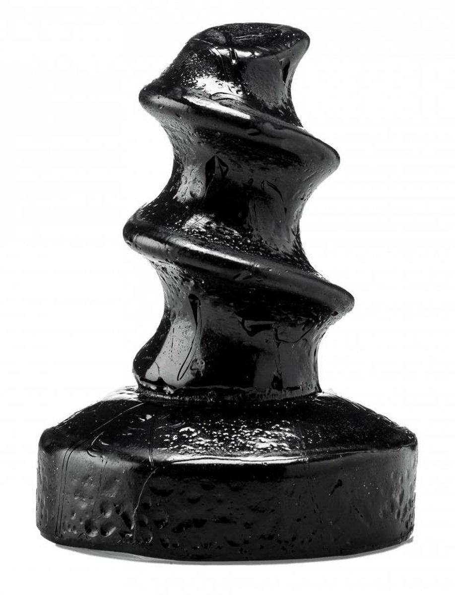 Goedkoopste XXLTOYS - Cooper - Plug -Inbrenglengte 6.5 X 4 cm - Black - Uniek design Buttplug - Stevige Anaal plug - Made in Europe