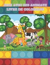 Jeux Avec Des Animaux - Livre de Coloriage