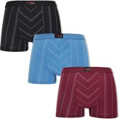 Gianvaglia Boxershorts 3-PACK 7002 verschillende kleuren met een streepje  - L SIZE