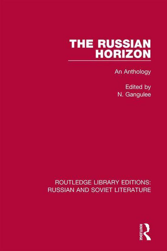 Routledge Library Editions: Russian and Soviet Literature -  ... - cover