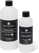 Epoxyshop.nl | Epoxy giethars voor grote gietingen | Zeer helder | Tot 7 cm gieten | Goede ontluchting | 700 gram