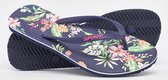 Superdry Classic Vintage Flip Flop Dames Slippers - Navy Hawaiian - Maat 40/41