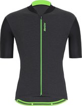 Santini Fietsshirt korte mouwen Heren Zwart Groen - Gravel S/S Jersey - XL