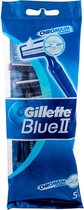 Gillette Blue II - 5 pcs - Lames de rasoir jetables