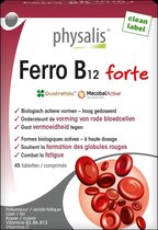 Physalis Supplementen Ferro B12 Forte Tabletten 45tabletten