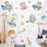 Muursticker | Ontdekking | Verrekijker | Wanddecoratie | Muurdecoratie | Slaapkamer | Kinderkamer | Babykamer | Jongen | Meisje | Decoratie Sticker