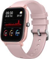 Smartwatch Rankos P9- sporthorloge Lichtroze- Fitness - Stappenteller - Hartslag - Slaapmonitor - Bluetooth bellen - Bel/message herinnering - Camera Bediening - IP67 Waterbestendi