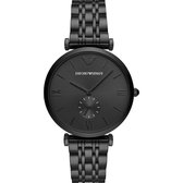 Emporio Armani heren horloge analoog quartz One Size Zwart 32012565
