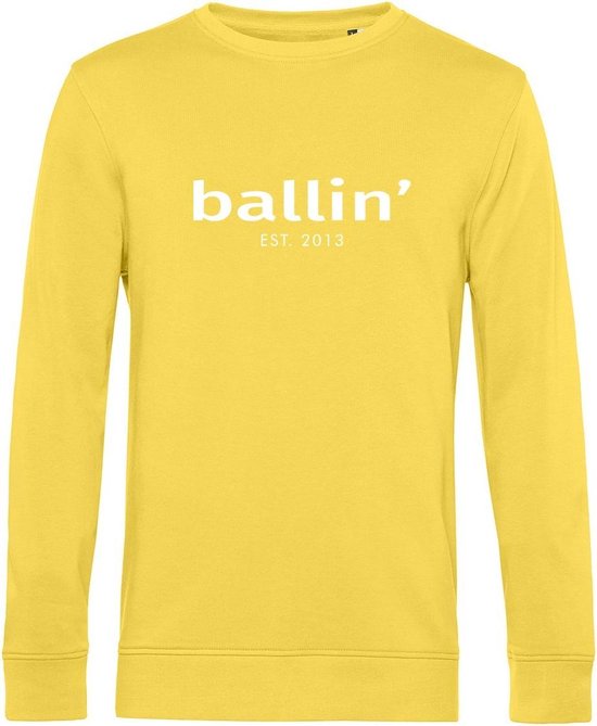 Ballin Est. 2013 - Heren Sweaters Basic Sweater - Geel - Maat XL