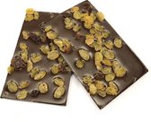 Joe & Mien Ambachtelijke Chocolade reep - Rozijnen - Puur - 2 x 135 gram