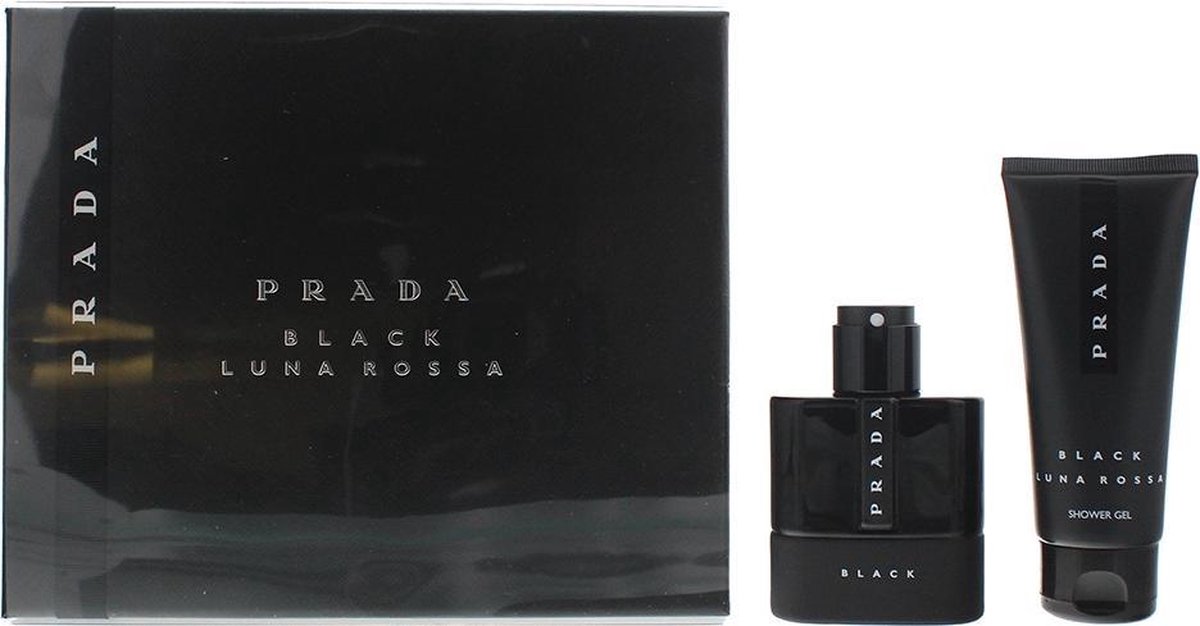 Prada Luna Rossa Black Giftset - 50 ml eau de parfum spray + 100 ml showergel - cadeauset voor heren