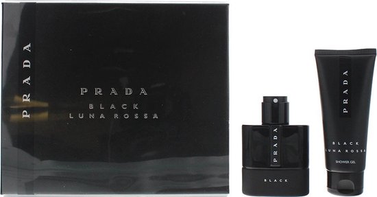 toetje partitie had het niet door Prada Luna Rossa Black Giftset - 50 ml eau de parfum spray + 100 ml  showergel -... | bol.com