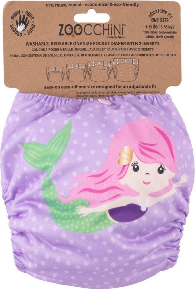 Zoocchini herbruikbare luier - Marietta the Mermaid