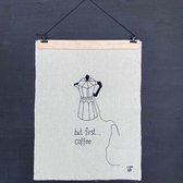 Lemonwise stitched art - but first coffee