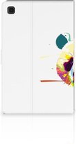 Standcase Hoesje Samsung Galaxy Tab A7 (2020) Tablet Hoes met Standaard Super als Sinterklaas Cadeautje Panda Color