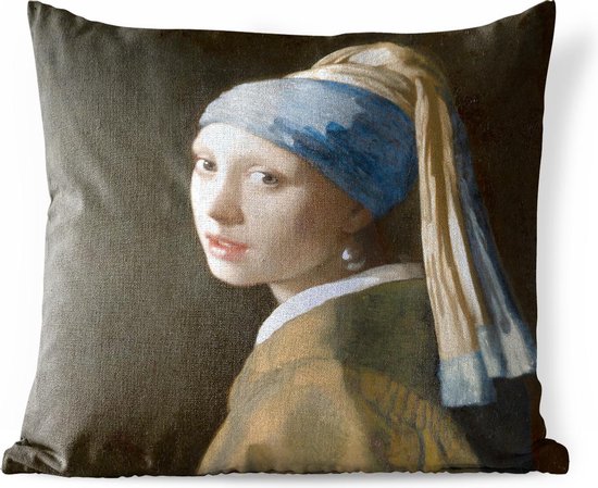 Buitenkussens - Tuin - Meisje met de Parel - Schilderij van Johannes
