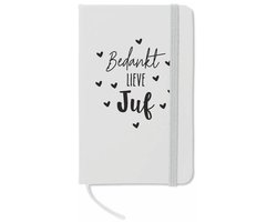notitieboekje 'Bedankt lieve juf' - jufkado - juf bedankje - juf kadootje