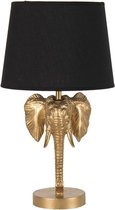Tafellamp - Luxe Tafellamp - Design Lamp - Design Tafellamp - Tafellamp - Lamp - Sfeer - Sfeerlamp - Sfeerlampen - Tafellampen - Staande lamp - Metaal - Olifant - Goud - 43 cm hoog