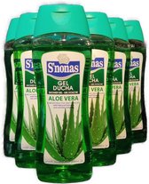 Douchegel - Showergel - Aloe Vera - Verzorgend - Dames - Heren - Voordeelverpakking 6 x 500 ml