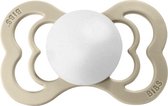 Bibs fopspeen - Natuurrubber - Supreme Sand White - Maat 1