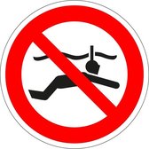 Verboden te snorkelen sticker - ISO 7010 - P050 300 mm