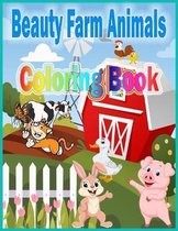 Beauty Farm Animals Coloring Book