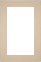 Your Decoration  Passe-Partout - Kadermaat 60x90 cm - Fotomaat 50x80 cm - Beige