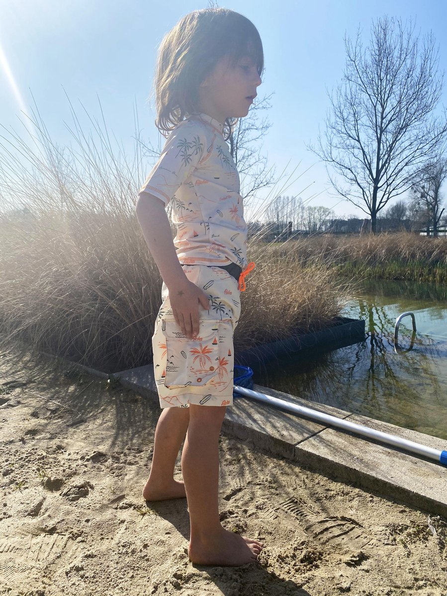 Ducksday - Zwemshirt - UV beschermend - UPF50+ - korte mouw - unisex - Waikiki - 12 jaar — afbeelding 5