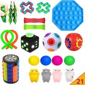 Pop It Fidget Toys 21 Pakket PopIt Mesh Marble TikTok Speelgoed - Pakket Fidget Toys Kinderen - Kids Fidget Toy - HP.nl®