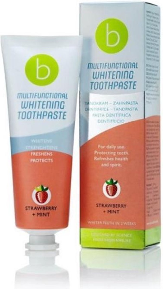 Beconfident Multifunctional Whitening Toothpaste #strawberry+mint 75 Ml