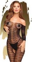 Dreamy diva - Sheer bodystocking with open crotch -  - black