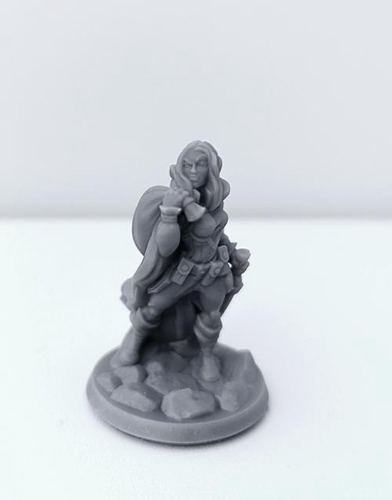 Thumbnail van een extra afbeelding van het spel 3D Printed Miniature - Thief Female 02 - Dungeons & Dragons - Hero of the Realm KS