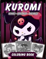 Kuromi Lines Spirals Hearts Coloring Book