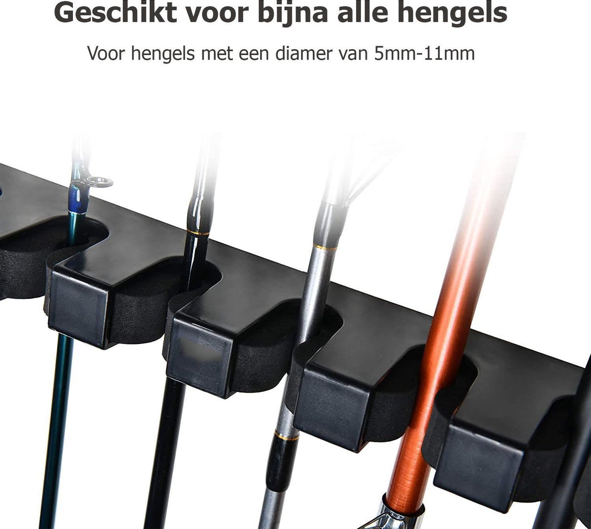 Hengelrek - Vishengel - Hengelhouder - Hengelrek Voor Aan De Muur - Verticale