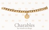 Charables by Madhura Bags Armband Elegance Goud – Waterproof – Hypoallergeen – RVS - Naamletter C