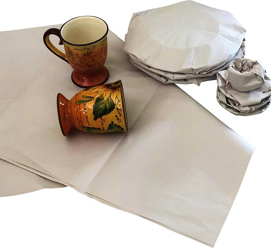Premium Inpakpapier - 100 vellen - 1kg - 40 x 60 cm - Verhuisservice+ Verhuispapier - Verhuizen - Extra sterk Beschermpapier - Bescherm uw spullen