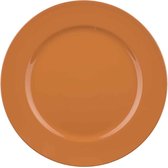 Dinerbord - Ontbijtbord - Plastic Bord Glossy Kaneel - Ø 33cm - Rond - Kunststof
