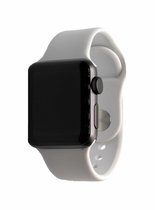 Geschikt Voor Smart Watch Sport Band -  Soft White - 38mm En 40mm - ML - Geschikt Voor Smart Watches - Maat: 38 en 40