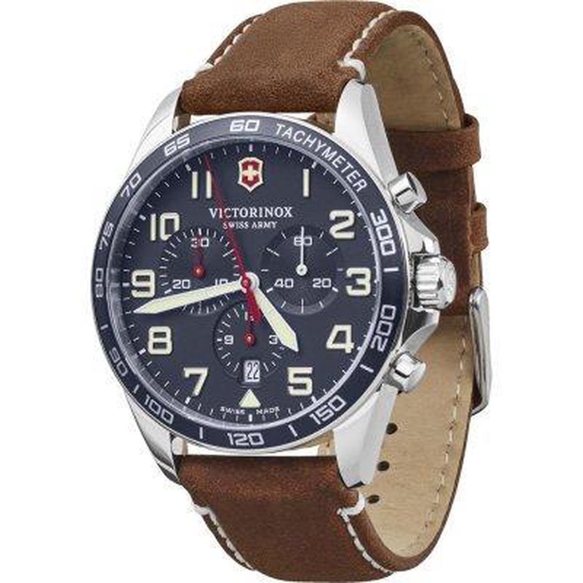 Montre Homme Victorinox Swiss Army Chronographe - Acier Inoxydable - Réf. 241619 - Neuf Avec étiquettes