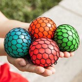 stressbal – stressbal met netje – Speelgoed voor jongens & meisjes - Stressballen geschikt voor kinderen & volwassen – Stressbestendig - Squishy - fidget toys pakket onder de 15 euro – set va